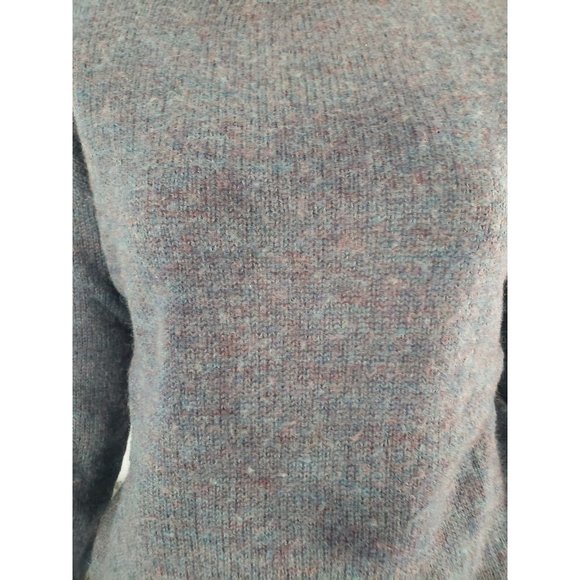 60s Blue/Gray‎ Wool Sweater - Picture 4 of 5